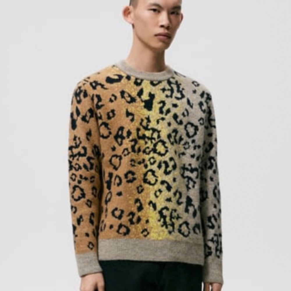 ZARA JACQUARD ANIMAL SWEATER